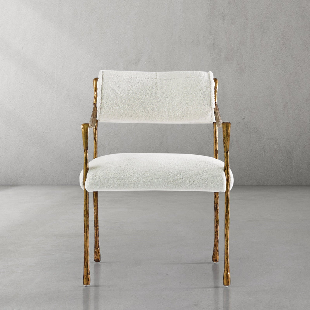 Aurelia Forge Retro Copper Iron Frame Dining Chair