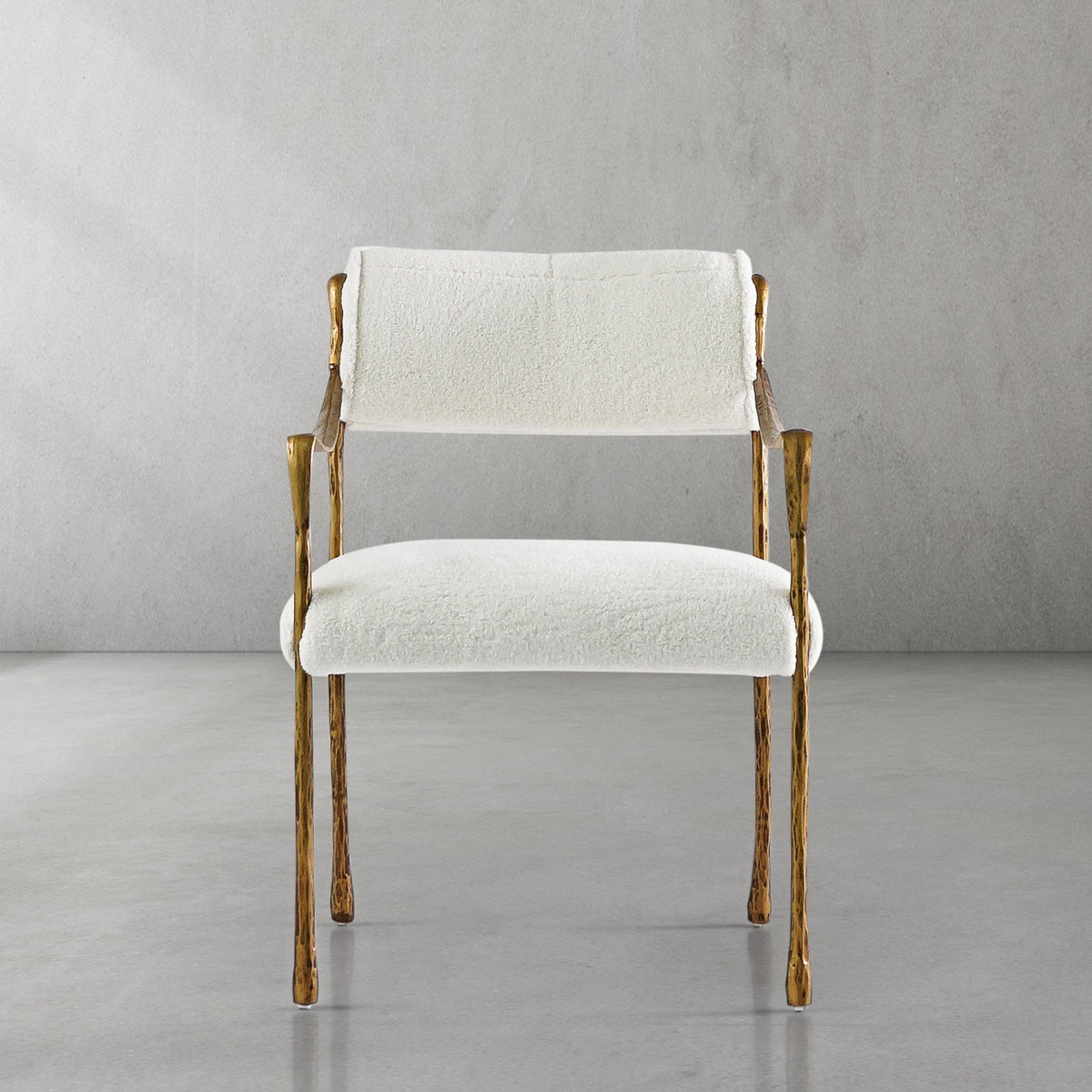 Aurelia Forge Retro Copper Iron Frame Dining Chair