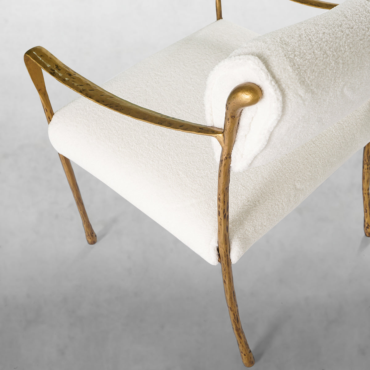 Aurelia Forge Retro Copper Iron Frame Dining Chair
