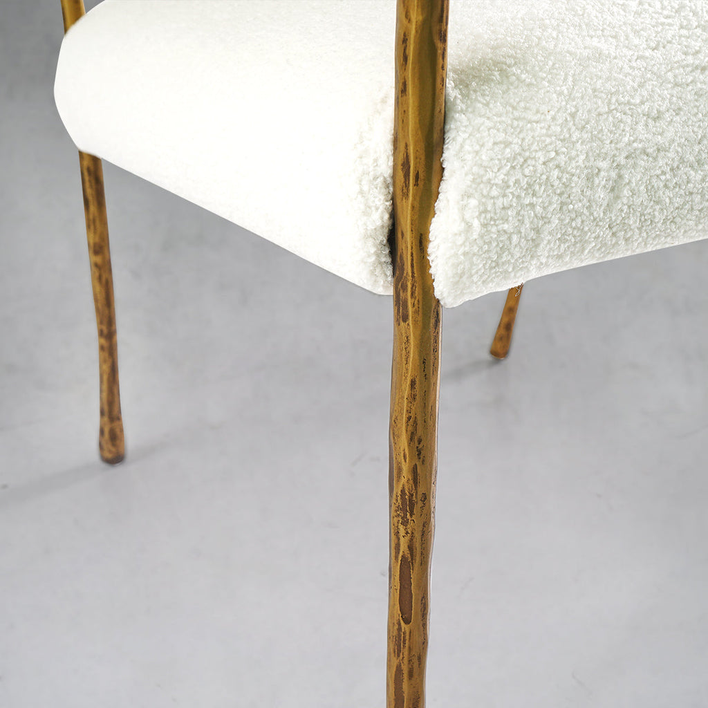 Aurelia Forge Retro Copper Iron Frame Dining Chair