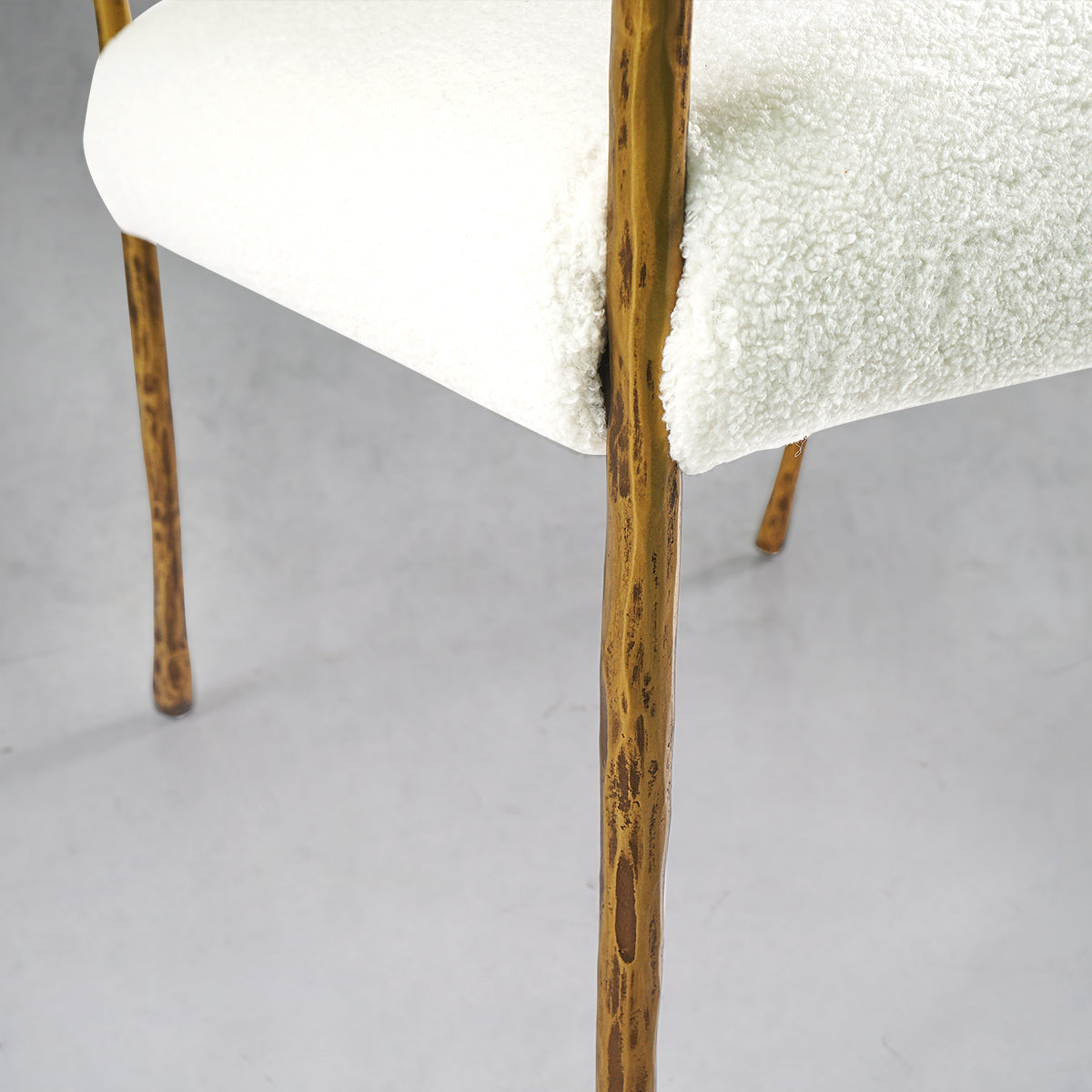 Aurelia Forge Retro Copper Iron Frame Dining Chair