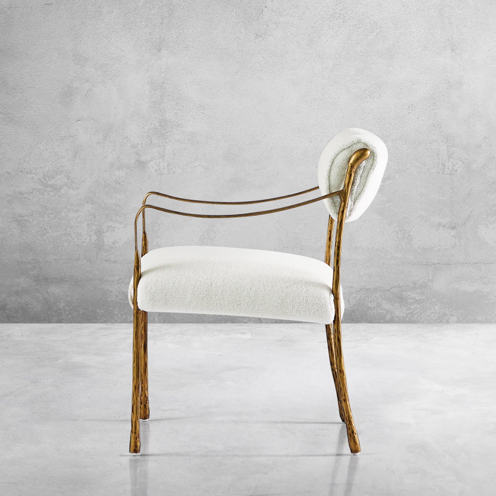 Aurelia Forge Retro Copper Iron Frame Dining Chair