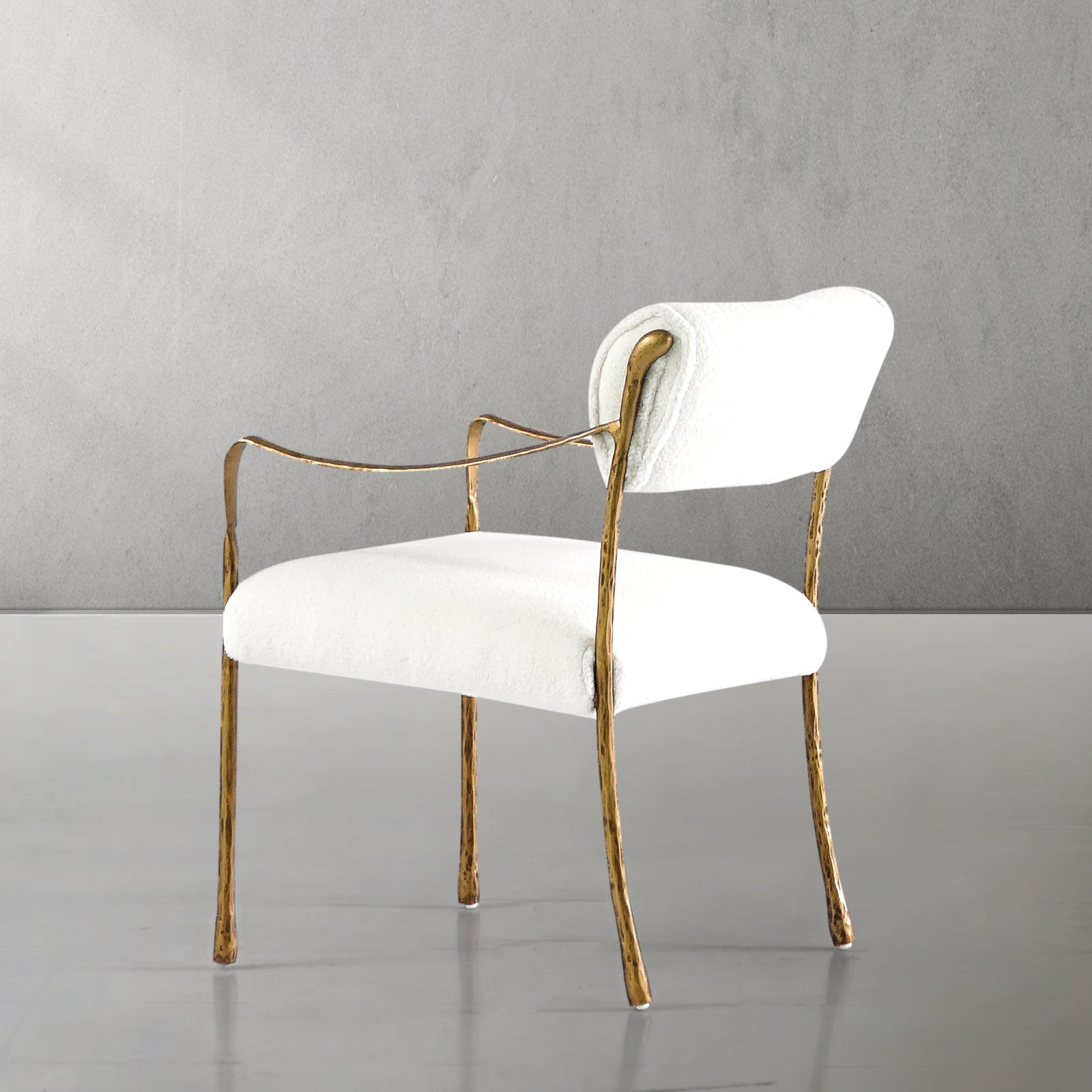Aurelia Forge Retro Copper Iron Frame Dining Chair