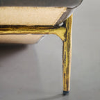 Aurelia Forge Genuine Brown Leather Accent Chair