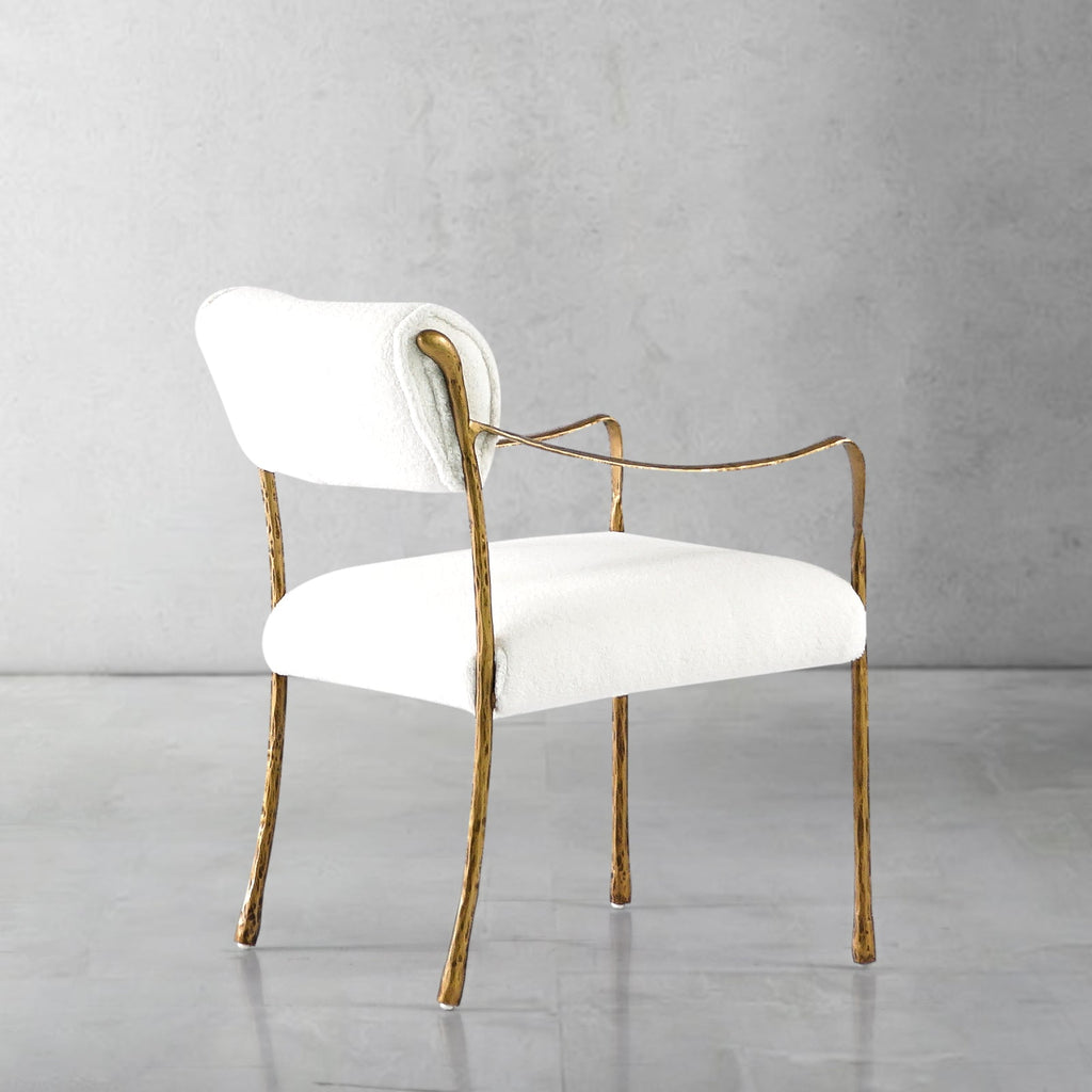 Aurelia Forge Retro Copper Iron Frame Dining Chair
