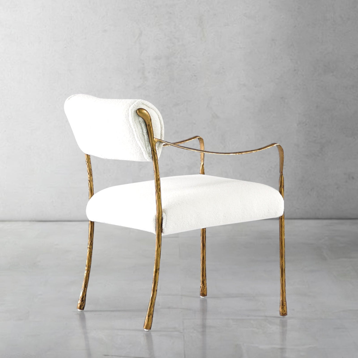Aurelia Forge Retro Copper Iron Frame Dining Chair