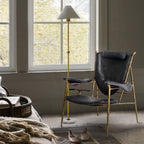 Aurelia Forge Wooden Plate Leather Armchair
