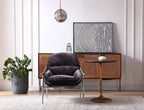 Aurelia Forge Brown Leather Accent Chairs