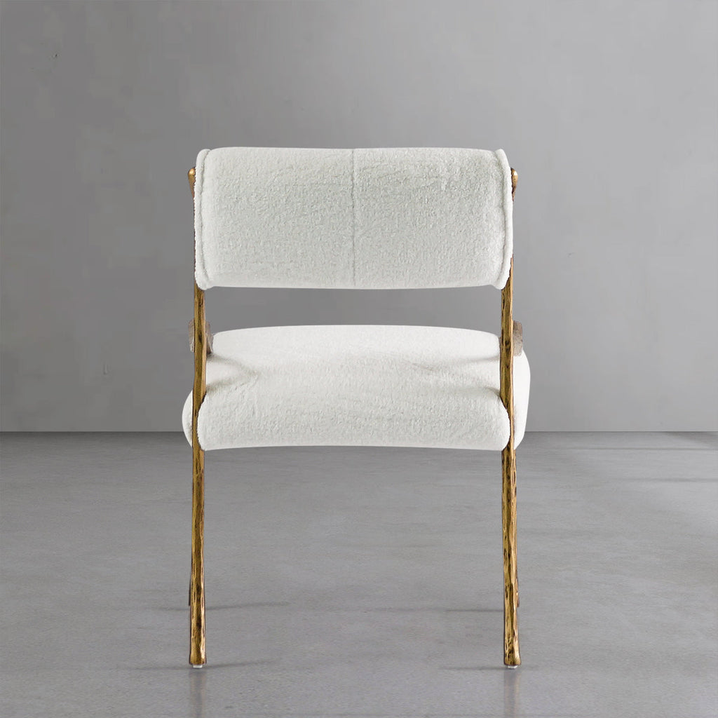 Aurelia Forge Retro Copper Iron Frame Armless Dining Chair