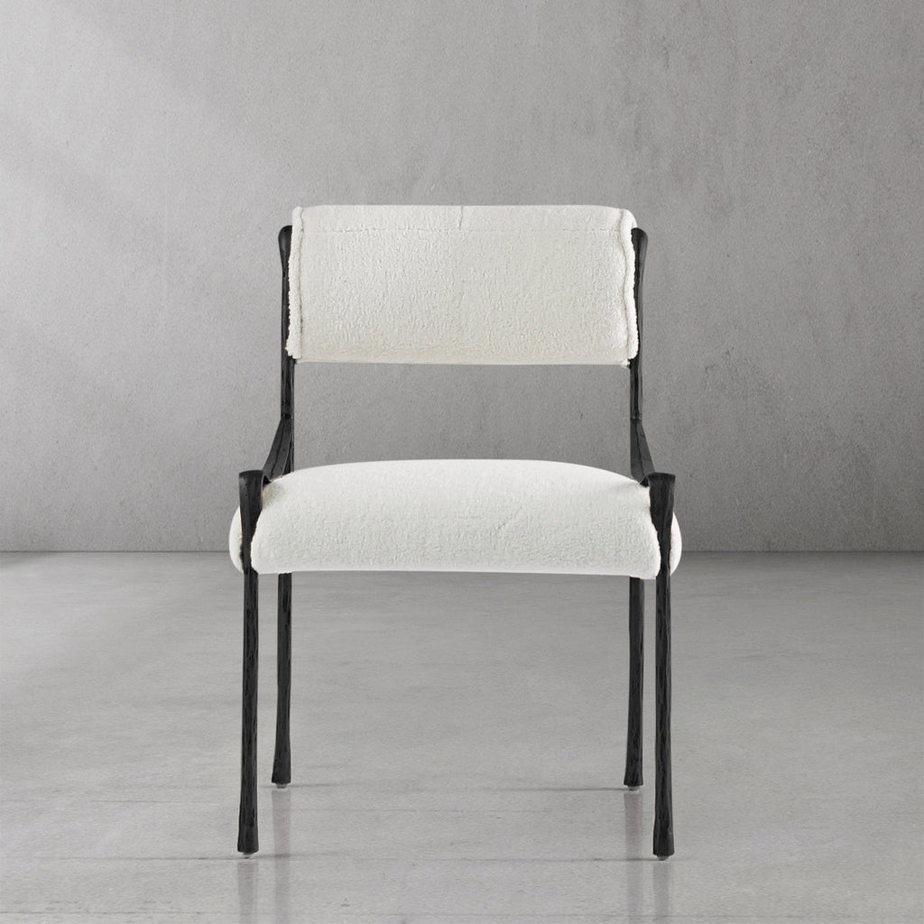 Aurelia Forge Retro Copper Iron Frame Armless Dining Chair