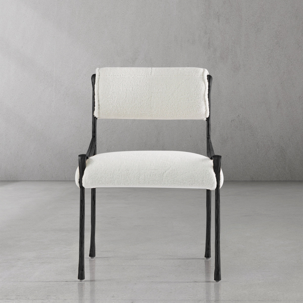Aurelia Forge Retro Copper Iron Frame Armless Dining Chair