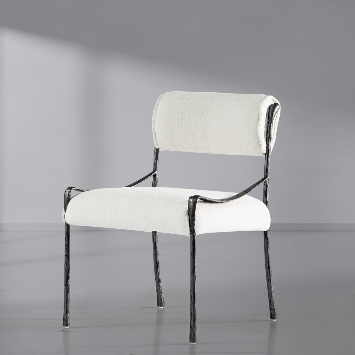 Aurelia Forge Retro Copper Iron Frame Armless Dining Chair
