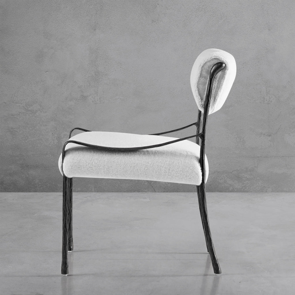 Aurelia Forge Retro Copper Iron Frame Armless Dining Chair