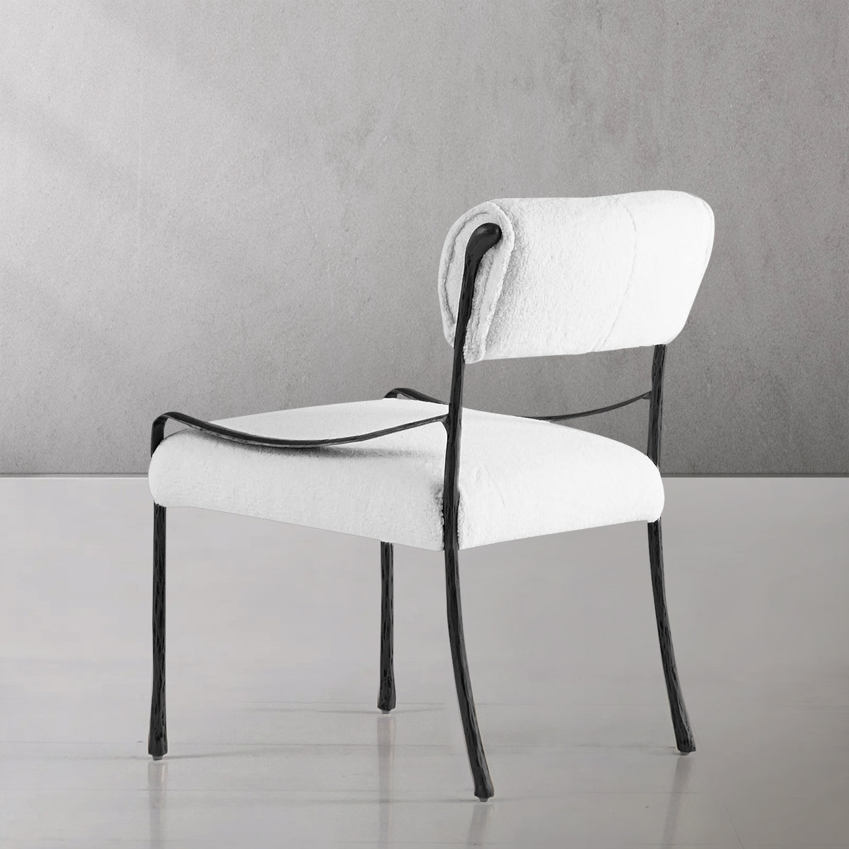 Aurelia Forge Retro Copper Iron Frame Armless Dining Chair