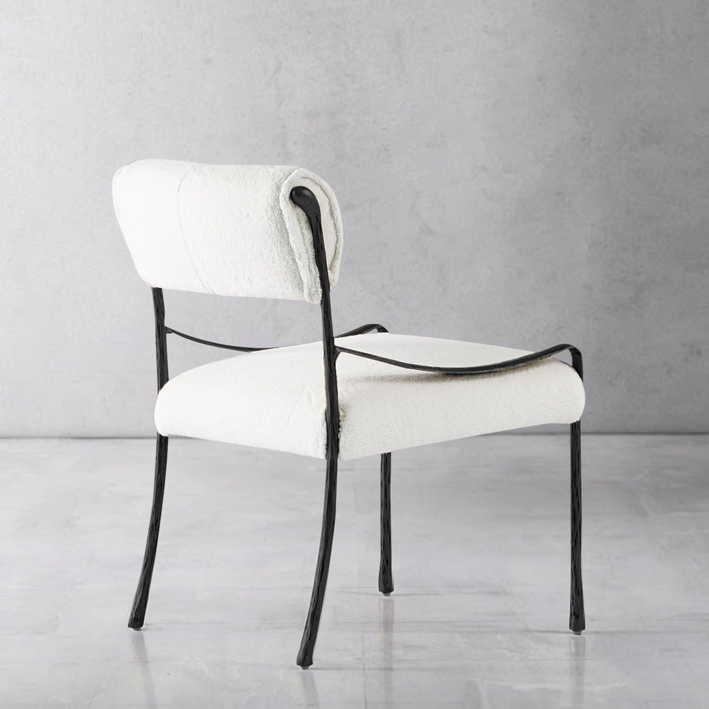 Aurelia Forge Retro Copper Iron Frame Armless Dining Chair