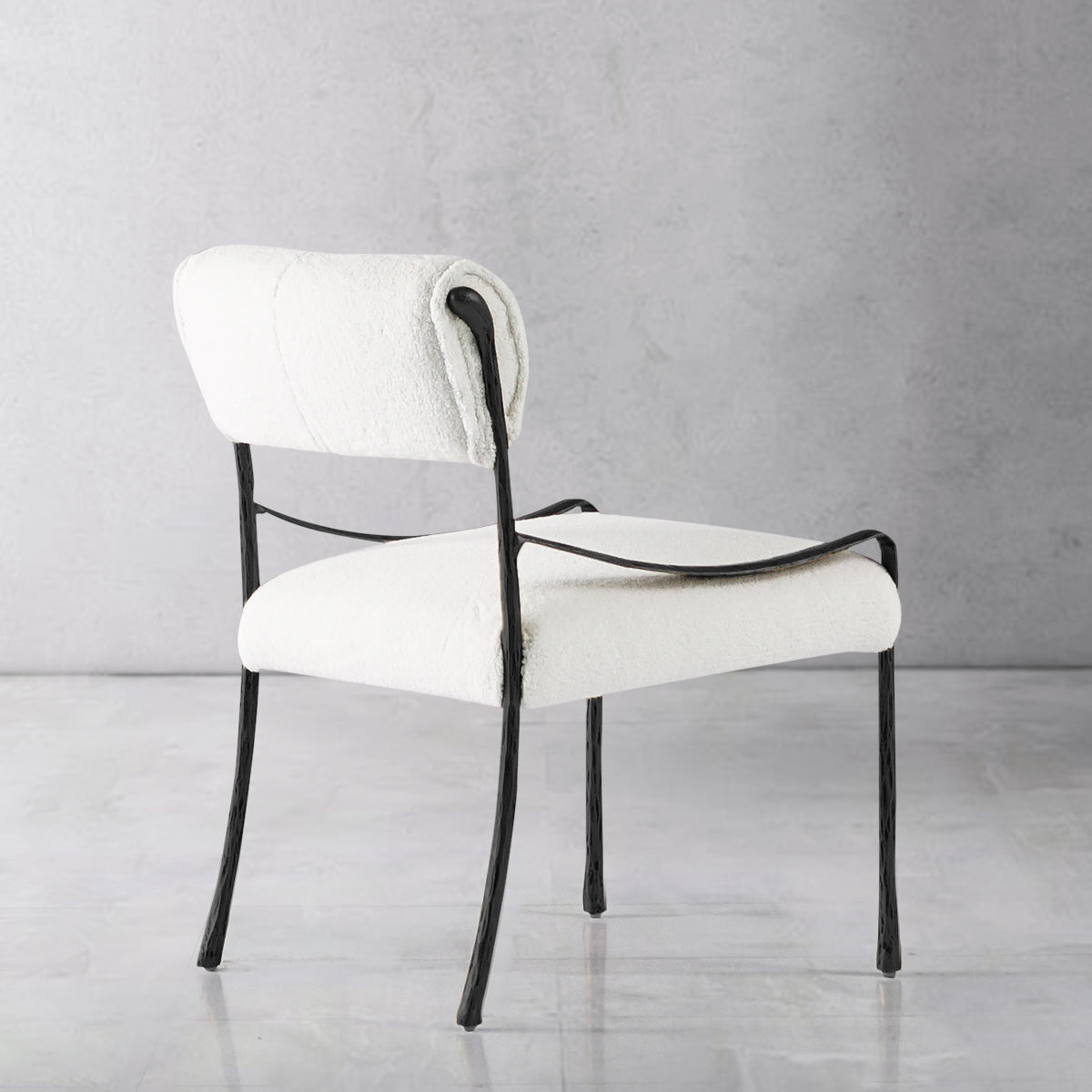 Aurelia Forge Retro Copper Iron Frame Armless Dining Chair