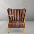 Aurelia Forge Leather Armchair Cigar Chair