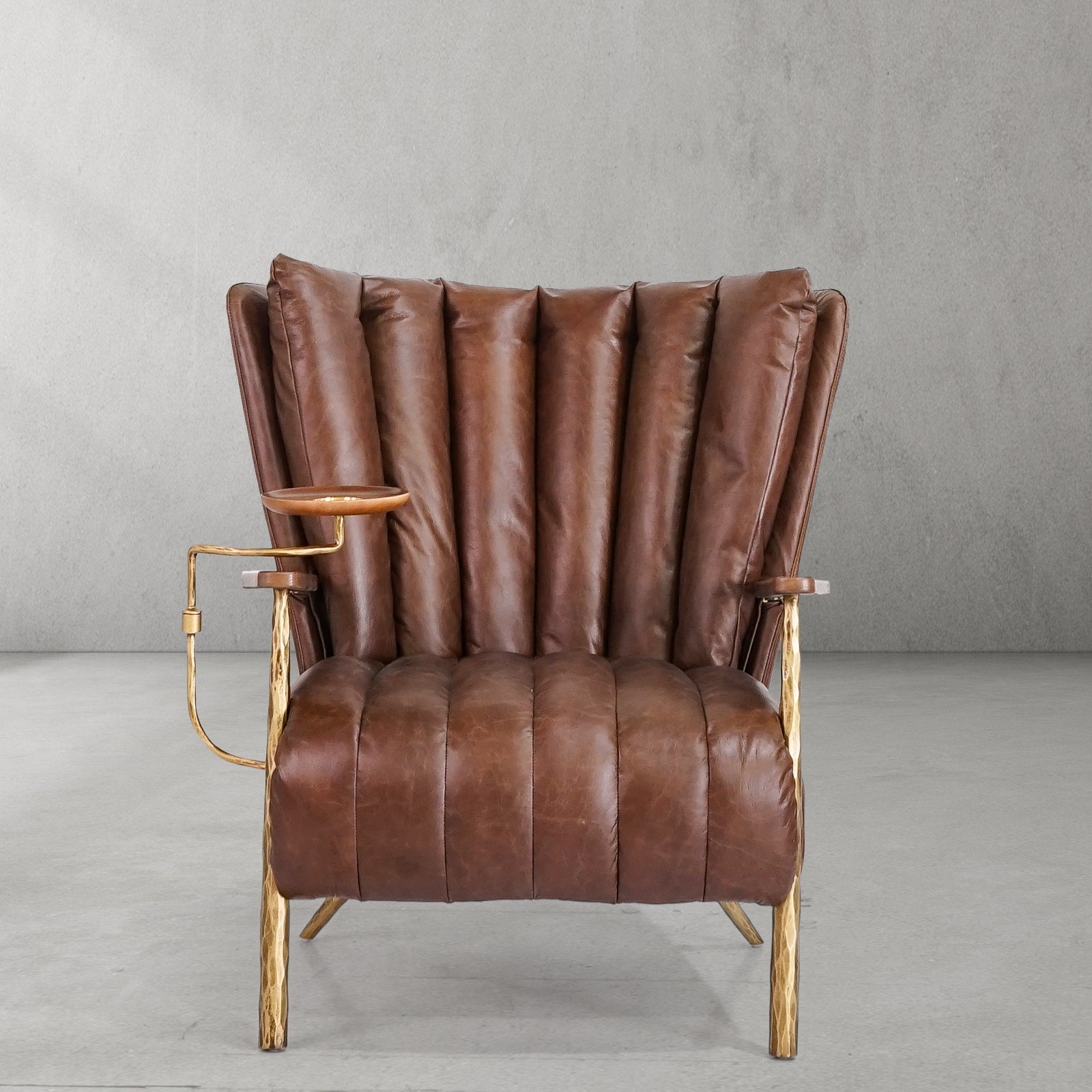 Aurelia Forge Leather Armchair Cigar Chair