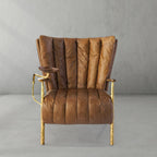 Aurelia Forge Leather Armchair Cigar Chair
