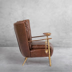 Aurelia Forge Leather Armchair Cigar Chair