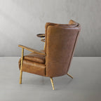 Aurelia Forge Leather Armchair Cigar Chair