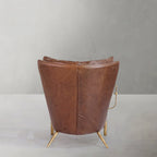 Aurelia Forge Leather Armchair Cigar Chair