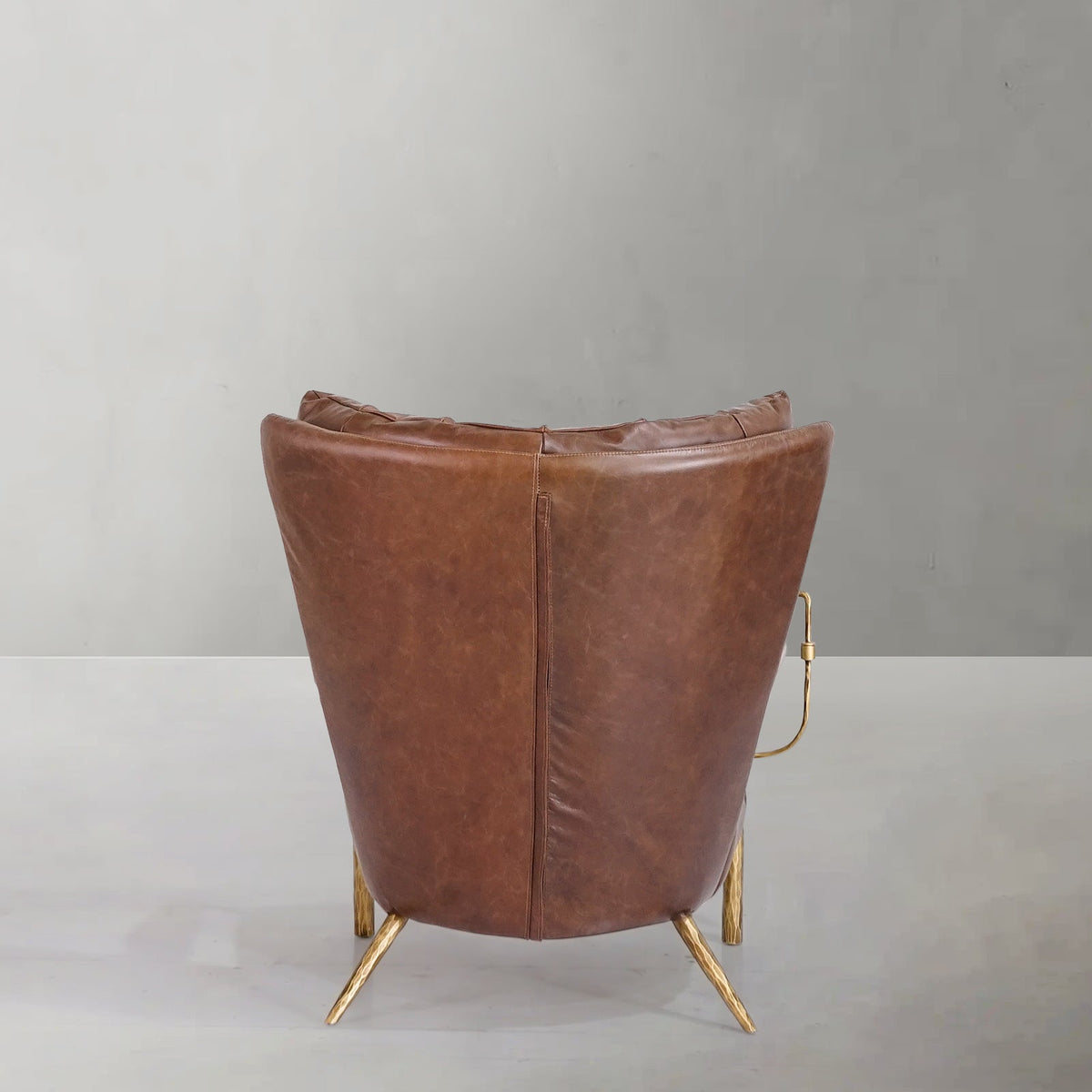 Aurelia Forge Leather Armchair Cigar Chair