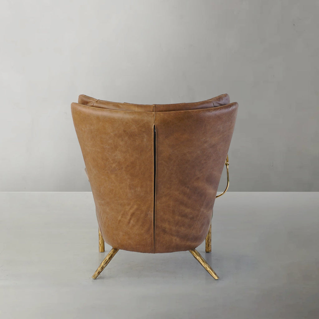 Aurelia Forge Leather Armchair Cigar Chair