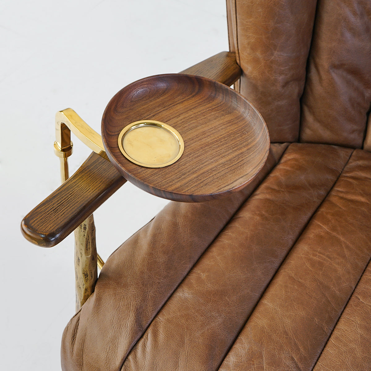 Aurelia Forge Leather Armchair Cigar Chair