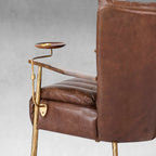 Aurelia Forge Leather Armchair Cigar Chair