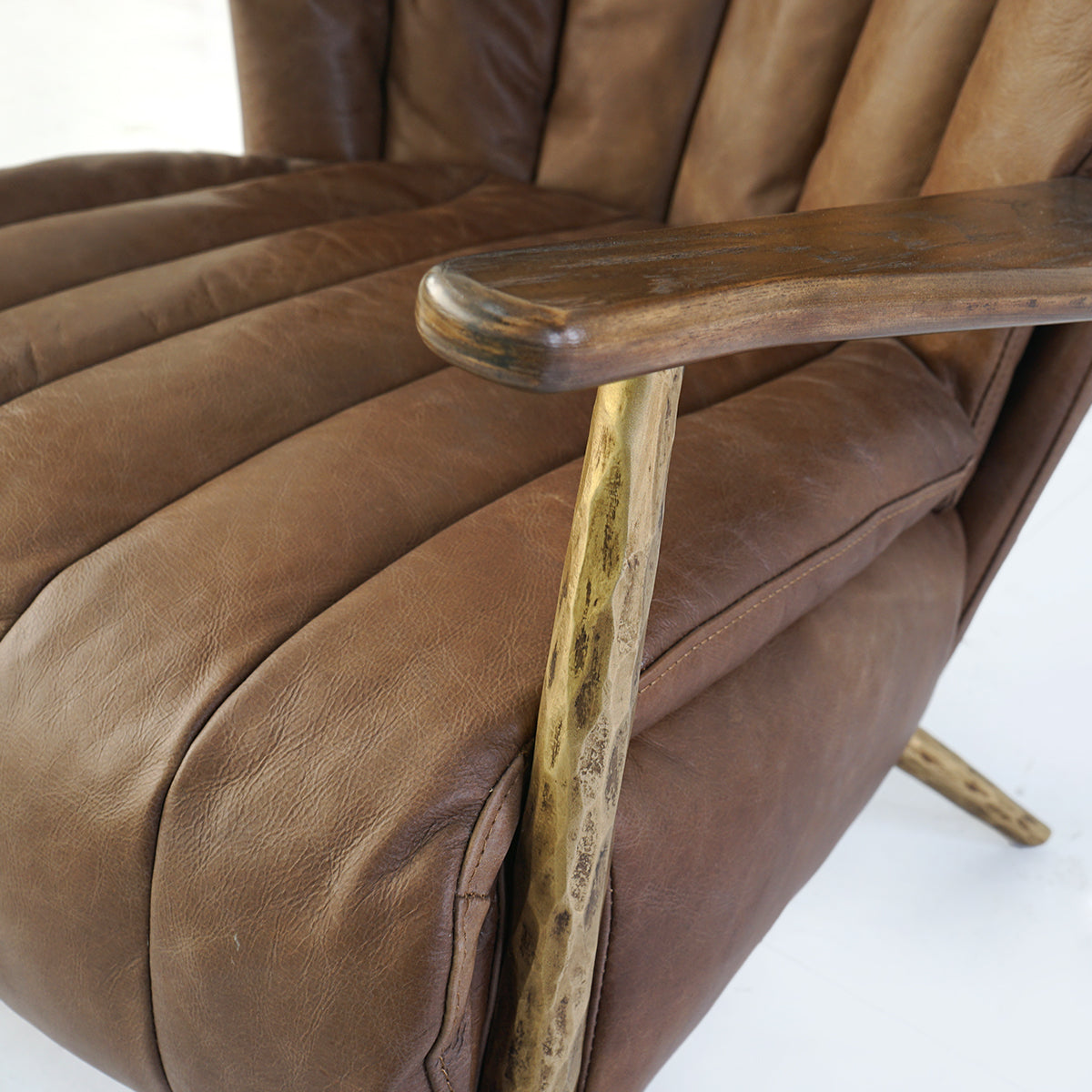 Aurelia Forge Leather Armchair Cigar Chair
