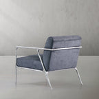 Aurelia Forge Retro Silver Iron Frame  Armchair