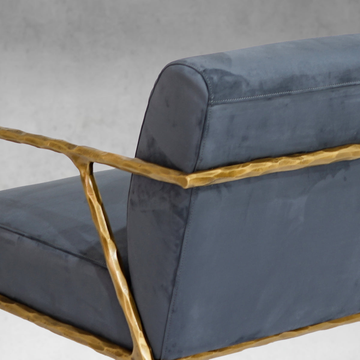 Aurelia Forge Retro Silver Iron Frame  Armchair