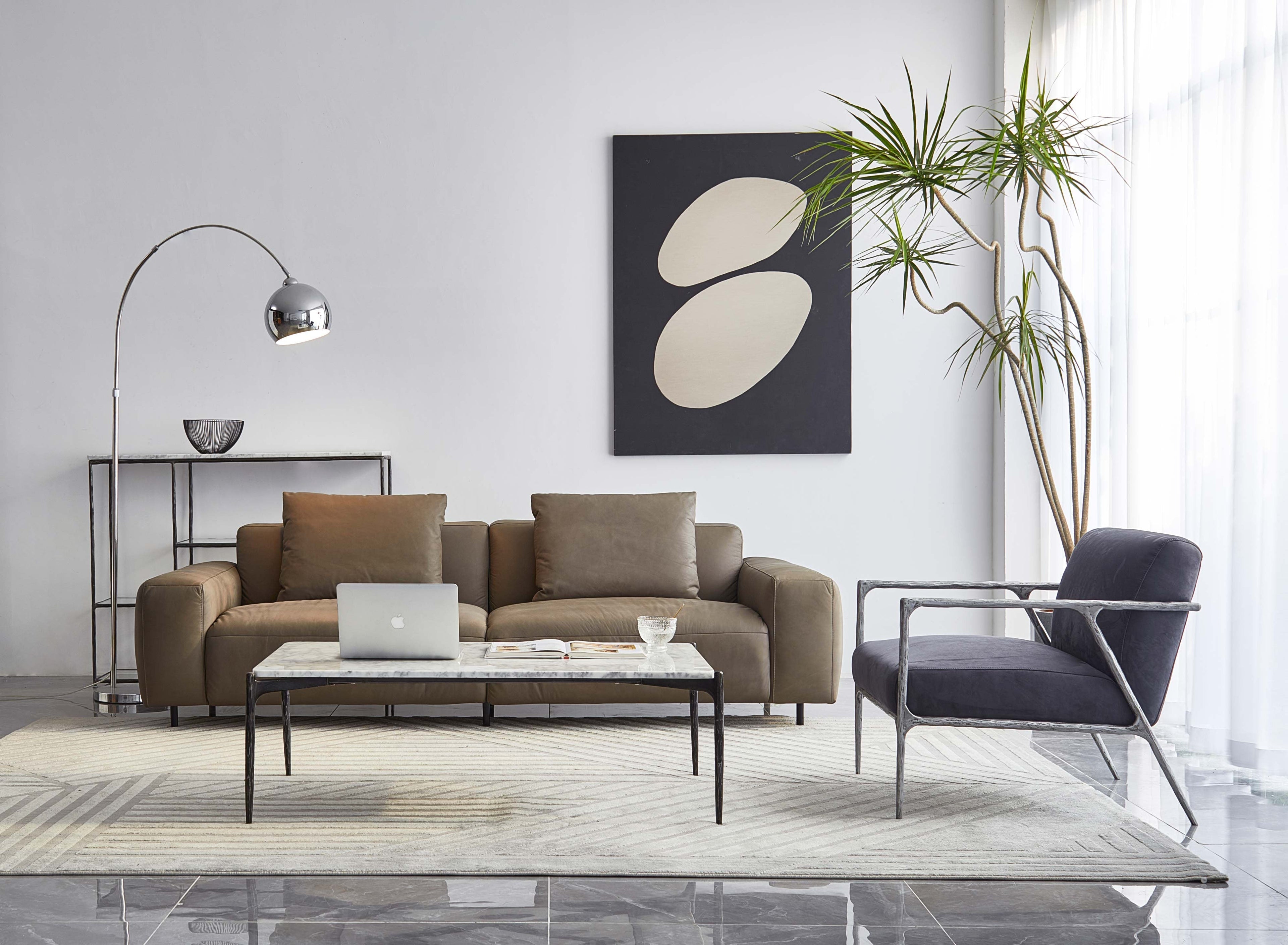 Aurelia Forge Retro Silver Iron Frame  Armchair