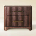 Altair Fluted Solid Oak Nightstand