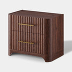Altair Fluted Solid Oak Nightstand