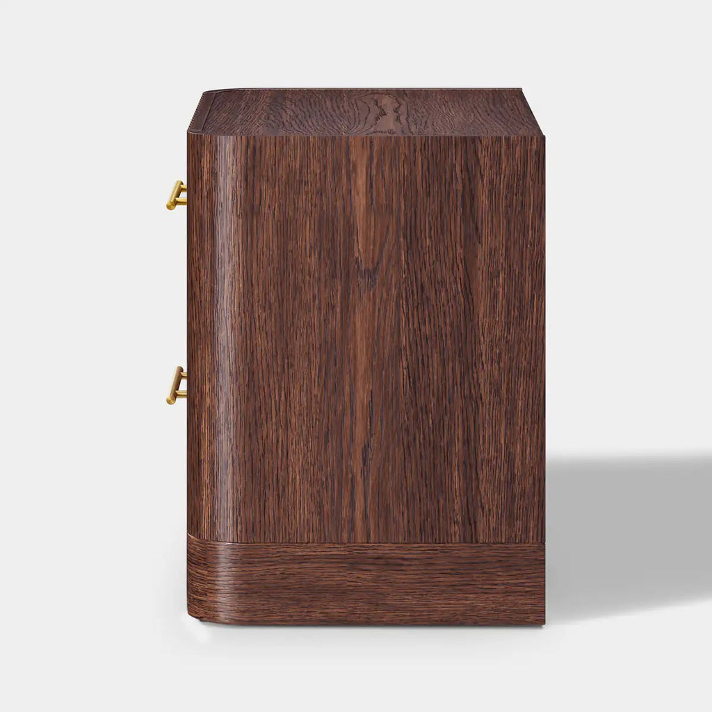 Altair Fluted Solid Oak Nightstand
