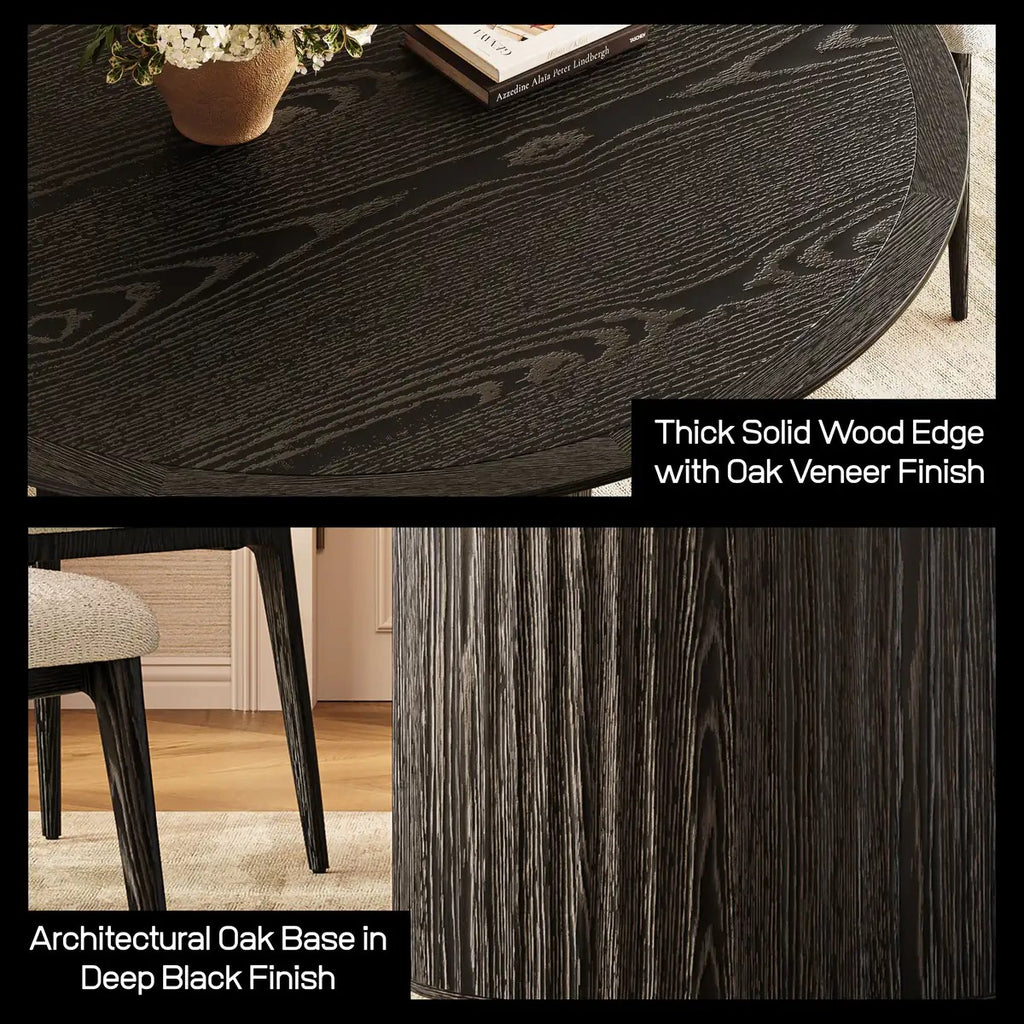 Aurelia Fluted Round Dining Table 60”W