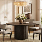 Aurelia Fluted Round Dining Table 60”W