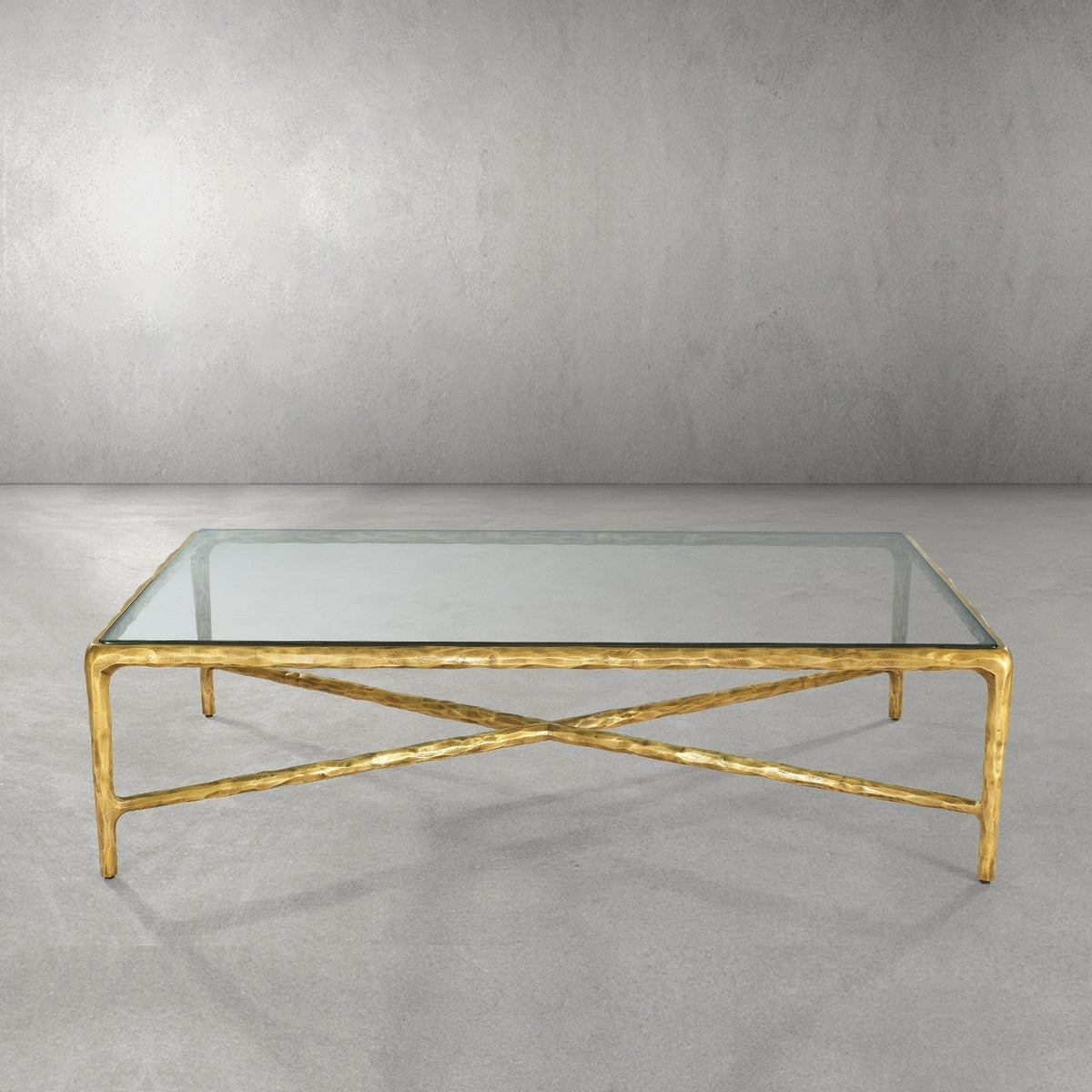 Aurelia Glass Top Rectangular Coffee Table