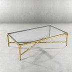 Aurelia Glass Top Rectangular Coffee Table