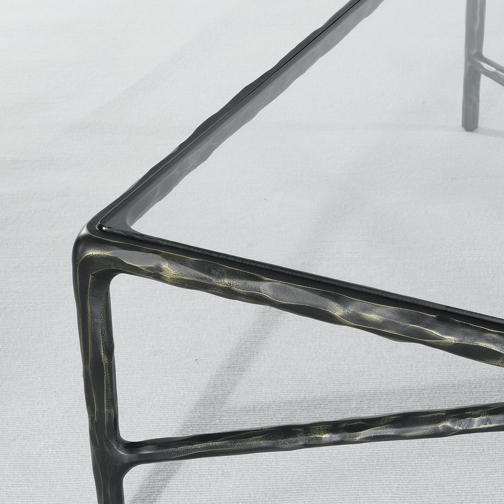 Aurelia Glass Top Rectangular Coffee Table