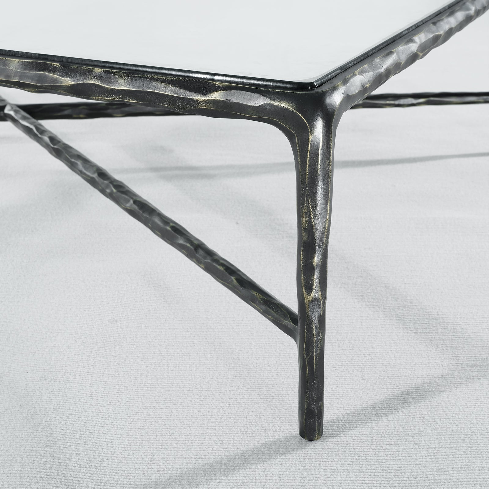 Aurelia Glass Top Rectangular Coffee Table