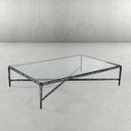 Aurelia Glass Top Rectangular Coffee Table