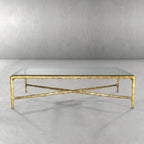 Aurelia Glass Top Rectangular Coffee Table