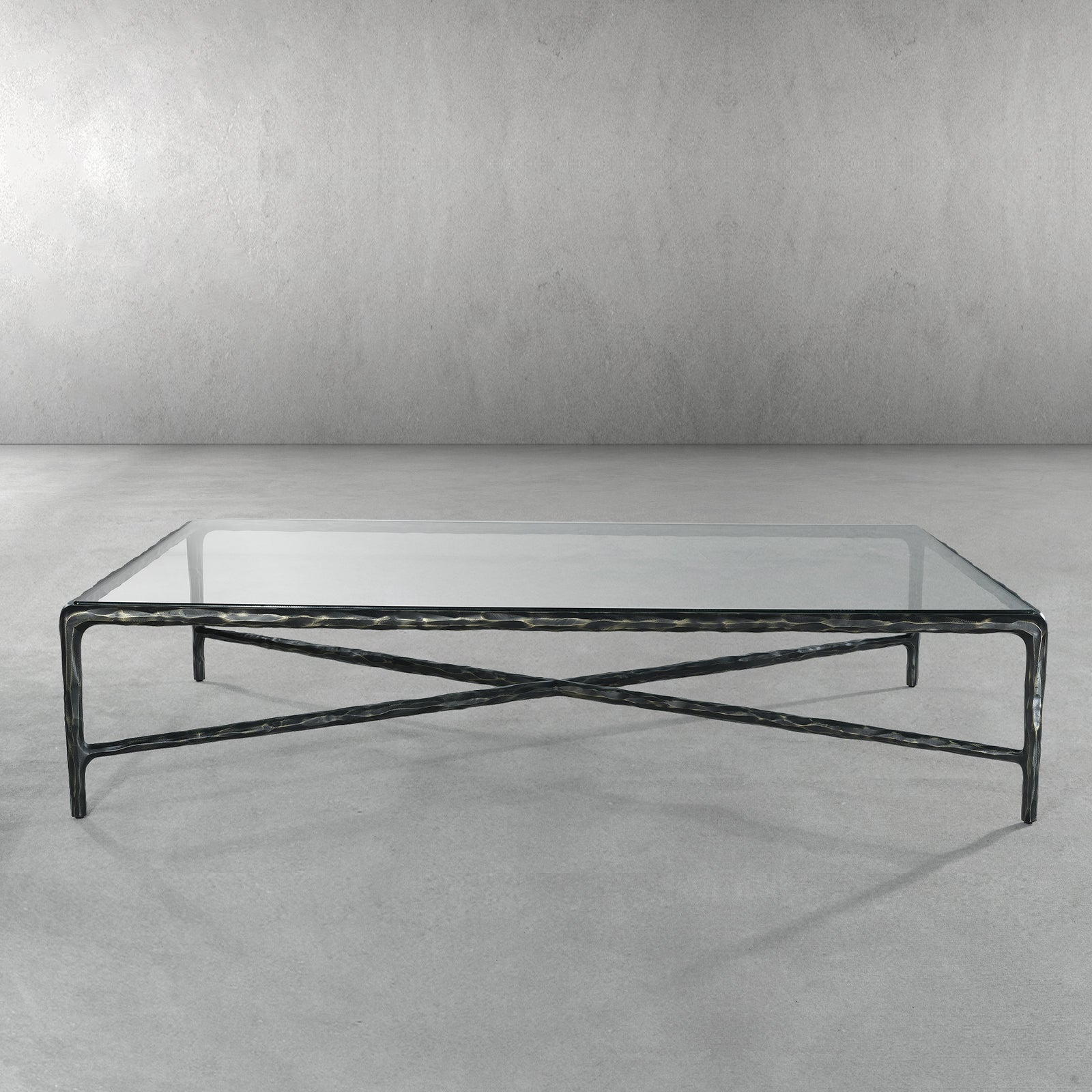 Aurelia Glass Top Rectangular Coffee Table