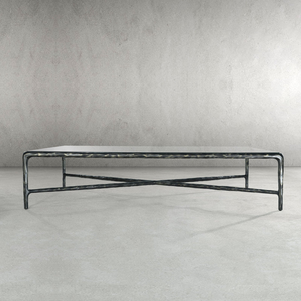 Aurelia Glass Top Rectangular Coffee Table