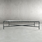 Aurelia Glass Top Rectangular Coffee Table