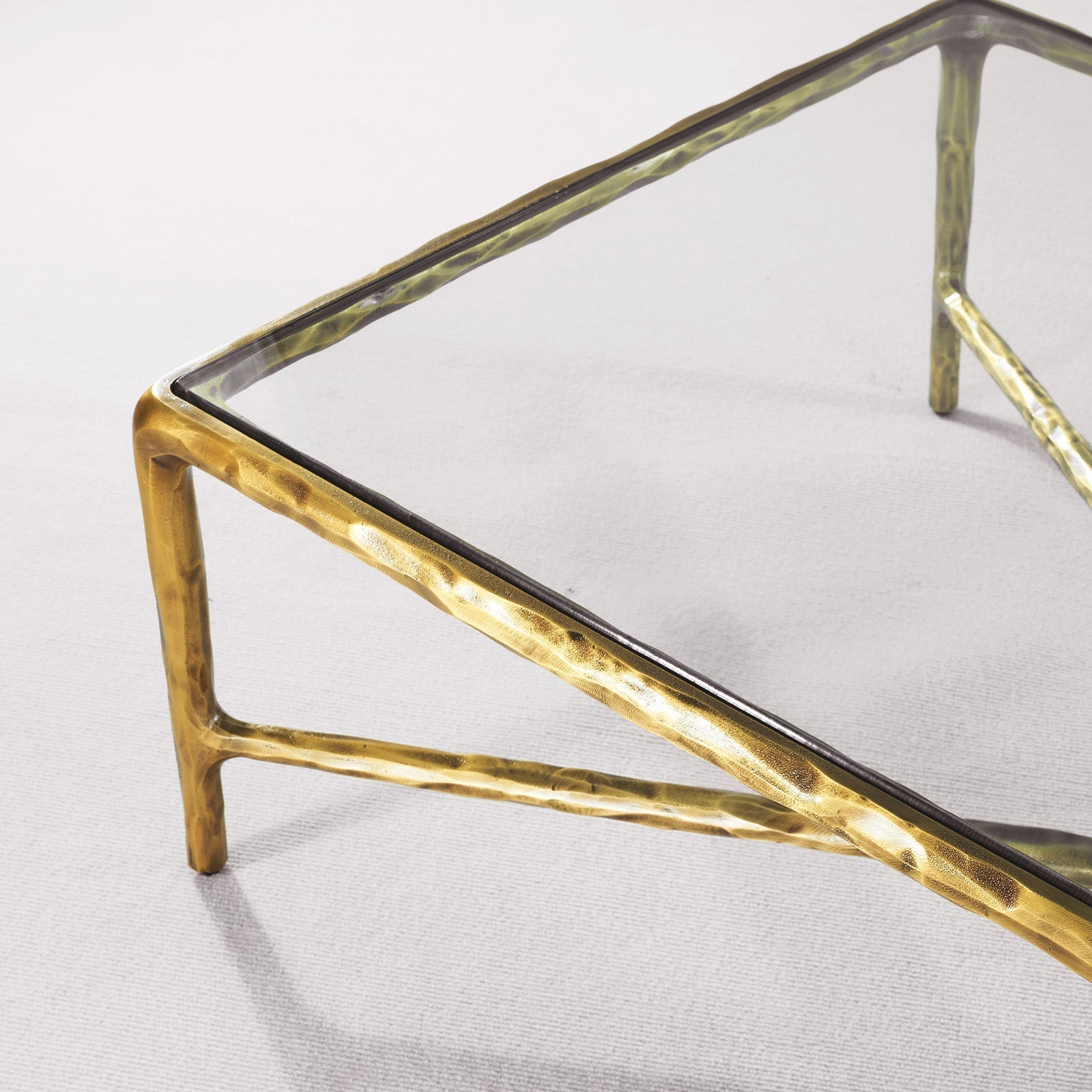 Aurelia Glass Top Rectangular Coffee Table