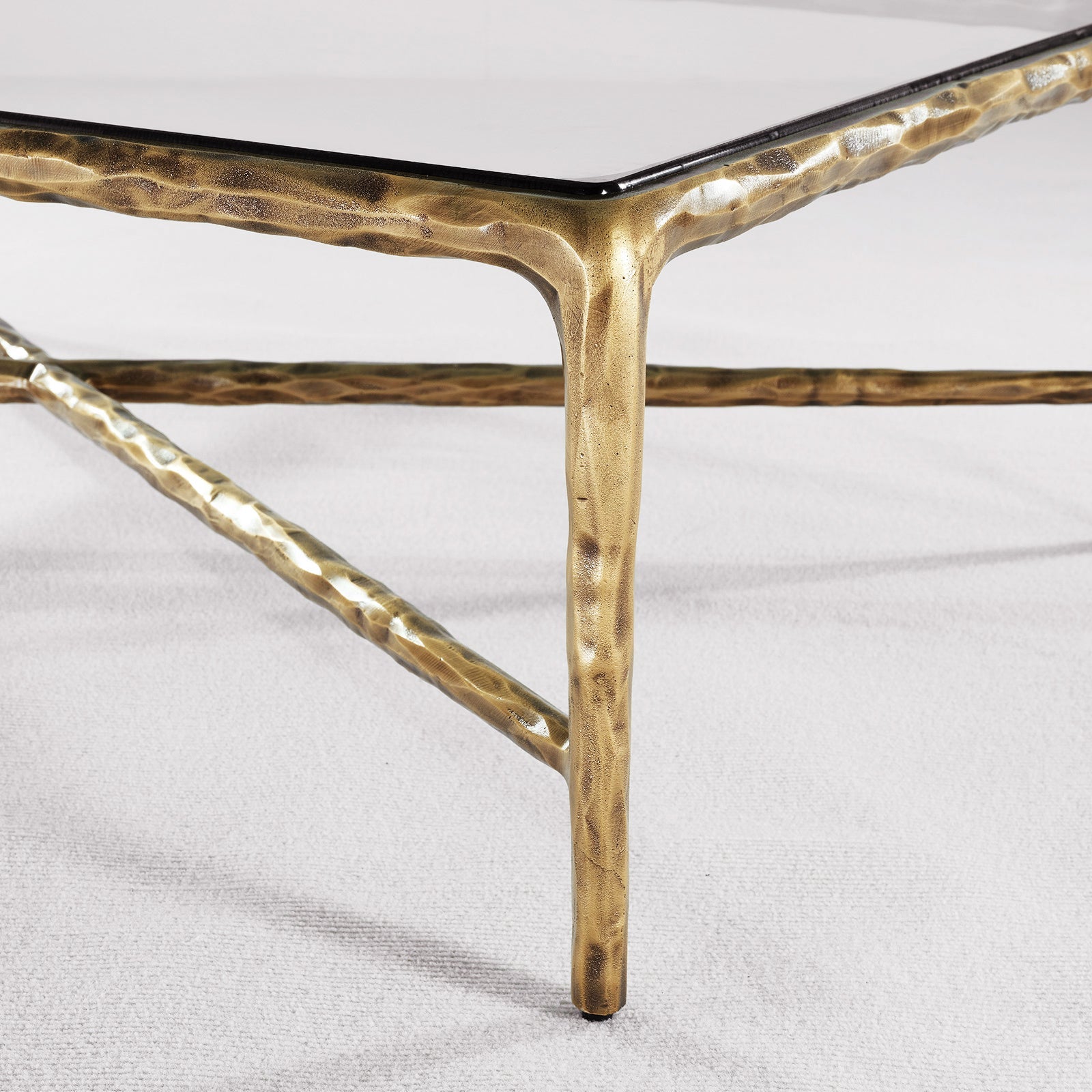 Aurelia Glass Top Rectangular Coffee Table